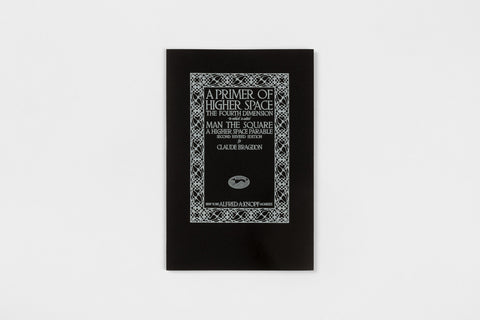A black book with white text 